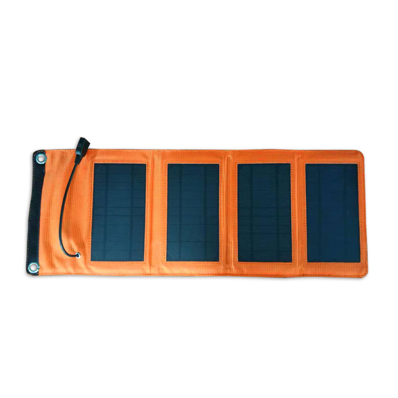 Cargador de panel solar plegable portátil de 7W 5.5V